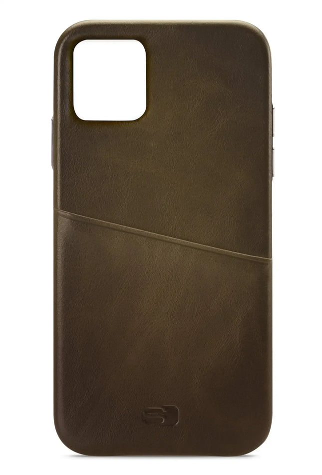 Senza Desire Leather Cover With Card Slot Apple Iphone 11 Pro Burned Olive Senza