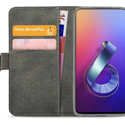 Mobilize Classic Gelly Wallet Book Case Asus Zenfone 6 Zs630Kl Black Mobilize