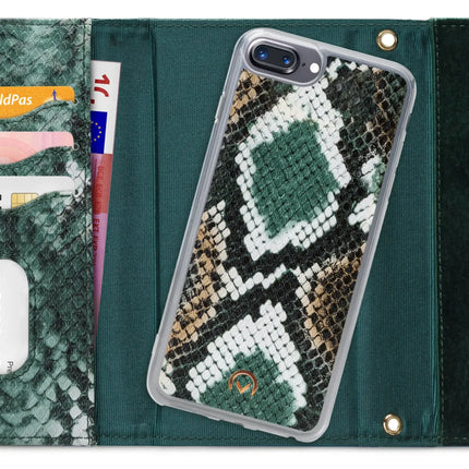Mobilize 2In1 Gelly Velvet Clutch For Apple Iphone 6 Plus/6S Plus/7 Plus/8 Plus Green Snake Mobilize