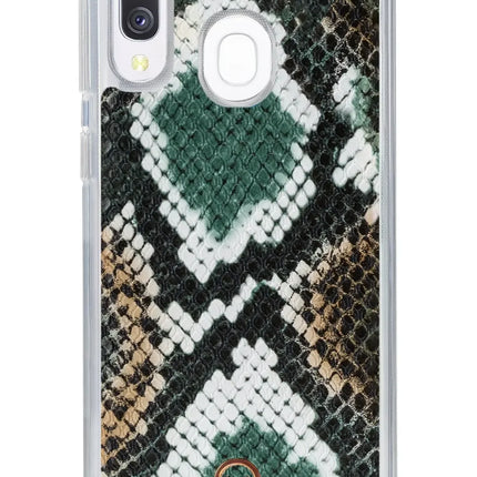 Mobilize 2In1 Gelly Velvet Clutch For Samsung Galaxy A40 Green Snake Mobilize
