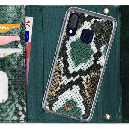 Mobilize 2In1 Gelly Velvet Clutch For Samsung Galaxy A20E Green Snake Mobilize