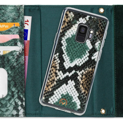 Mobilize 2In1 Gelly Velvet Clutch For Samsung Galaxy S9 Green Snake Mobilize