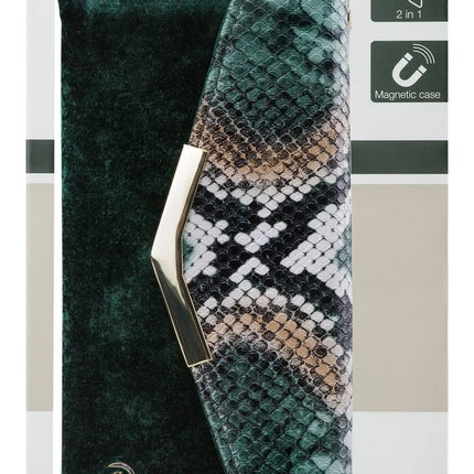 Mobilize 2In1 Gelly Velvet Clutch For Samsung Galaxy S9 Green Snake Mobilize