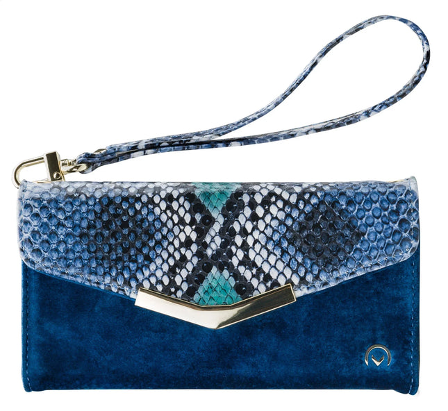 Mobilize 2In1 Gelly Velvet Clutch For Apple Iphone 6/6S/7/8/Se (2020/2022) Royal Blue Snake Mobilize