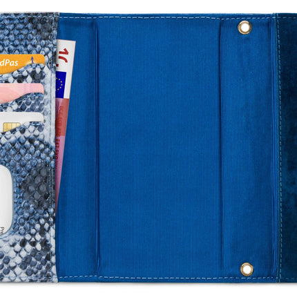 Mobilize 2In1 Gelly Velvet Clutch For Samsung Galaxy A20E Royal Blue Snake Mobilize