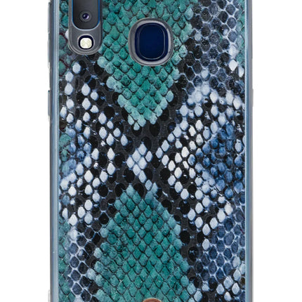 Mobilize 2In1 Gelly Velvet Clutch For Samsung Galaxy A20E Royal Blue Snake Mobilize
