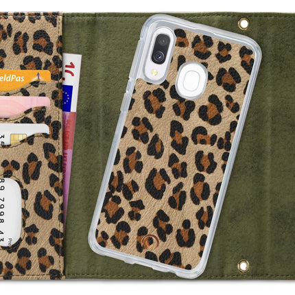 Mobilize 2In1 Gelly Clutch For Samsung Galaxy A40 Green Leopard Mobilize