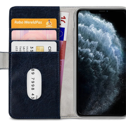 Elite Wallet Book iPhone 11 Pro Max achterkant gestructureerd PU-leer