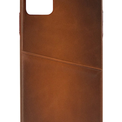 Senza Desire echt leren backcover iPhone 11 Pro Max Burned Cognac achterkant