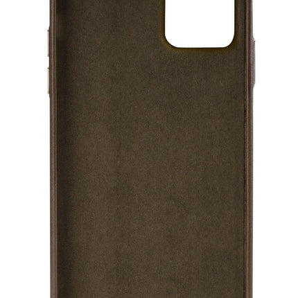 iPhone 11 Pro Max olijfgroen leren hoesje detail kaartvak