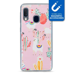 My Style Magneta Case For Samsung Galaxy A20E Pink Alpaca
