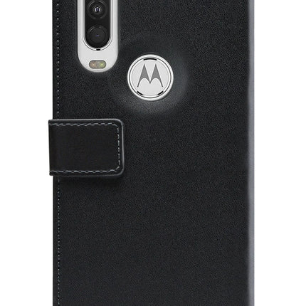 Mobilize Classic Gelly Wallet Book Case Motorola One Action Black Mobilize