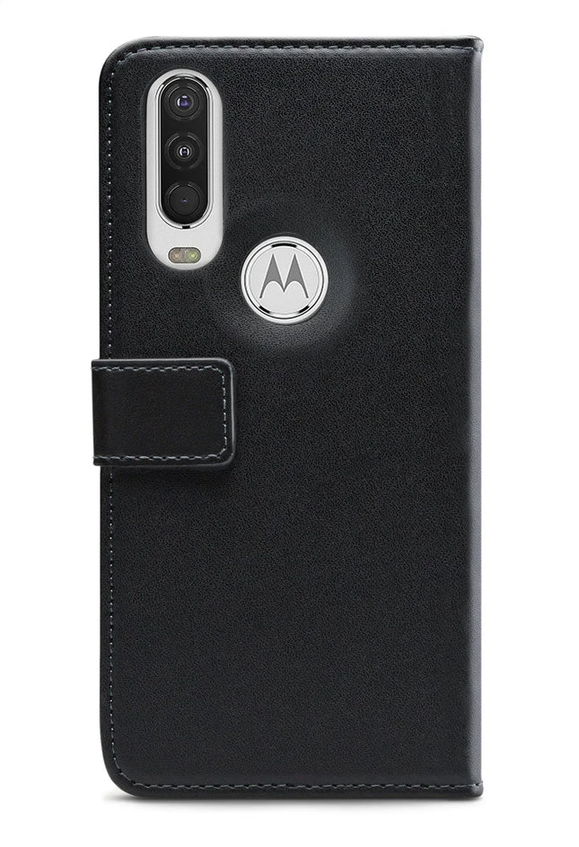 Mobilize Classic Gelly Wallet Book Case Motorola One Action Black Mobilize