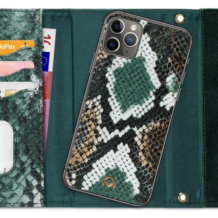 Mobilize 2In1 Gelly Velvet Clutch For Apple Iphone 11 Pro Max Green Snake Mobilize
