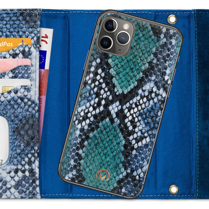Mobilize 2In1 Gelly Velvet Clutch For Apple Iphone 11 Pro Max Royal Blue Snake Mobilize
