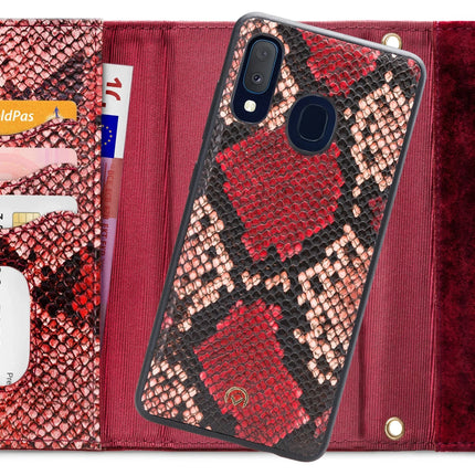 Mobilize 2In1 Gelly Velvet Clutch For Samsung Galaxy A20E Red Snake Mobilize