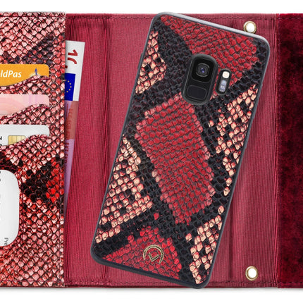Mobilize 2In1 Gelly Velvet Clutch For Samsung Galaxy S9 Red Snake Mobilize