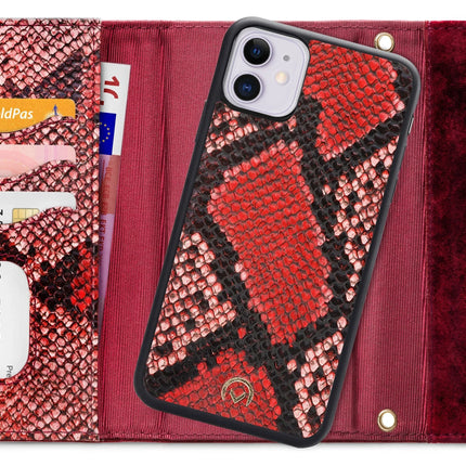 Mobilize 2In1 Gelly Velvet Clutch For Apple Iphone 11 Red Snake Mobilize