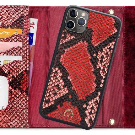 Mobilize 2In1 Gelly Velvet Clutch For Apple Iphone 11 Pro Red Snake Mobilize