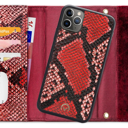 Mobilize 2In1 Gelly Velvet Clutch For Apple Iphone 11 Pro Max Red Snake Mobilize