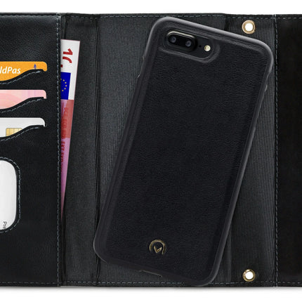 Mobilize 2In1 Gelly Velvet Clutch For Apple Iphone 6 Plus/6S Plus/7 Plus/8 Plus Deep Black Mobilize