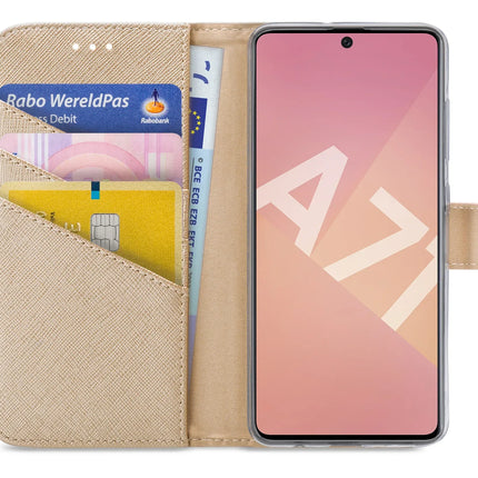 My Style Flex Wallet For Samsung Galaxy A71 Gold
