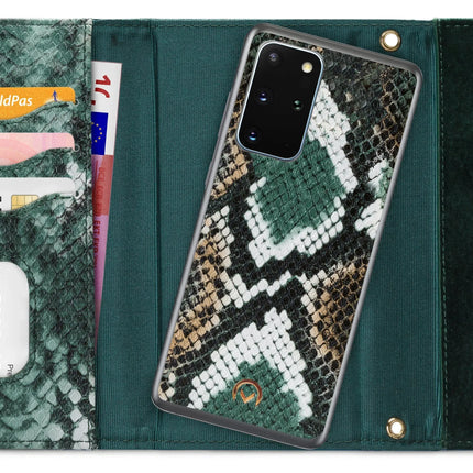 Mobilize 2In1 Gelly Velvet Clutch For Samsung Galaxy S20+/S20+ 5G Green Snake Mobilize