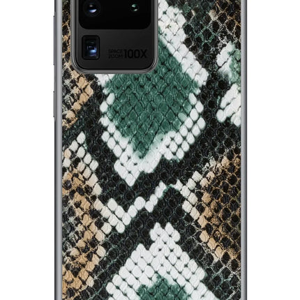 Mobilize 2In1 Gelly Velvet Clutch For Samsung Galaxy S20 Ultra/S20 Ultra 5G Green Snake Mobilize