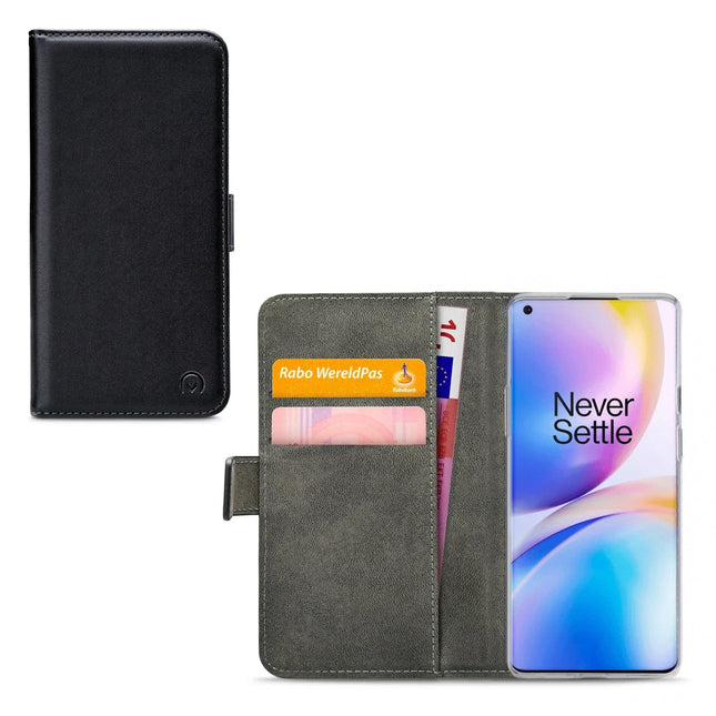 Mobilize Classic Gelly Wallet Book Case Oneplus 8 Pro Black Mobilize