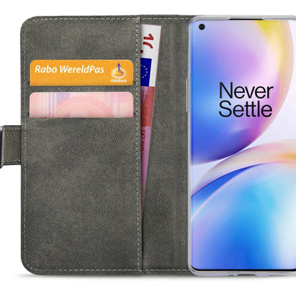 Mobilize Classic Gelly Wallet Book Case Oneplus 8 Pro Black Mobilize