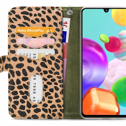 Mobilize 2In1 Gelly Zipper Case Samsung Galaxy A41 Olive/Leopard Mobilize