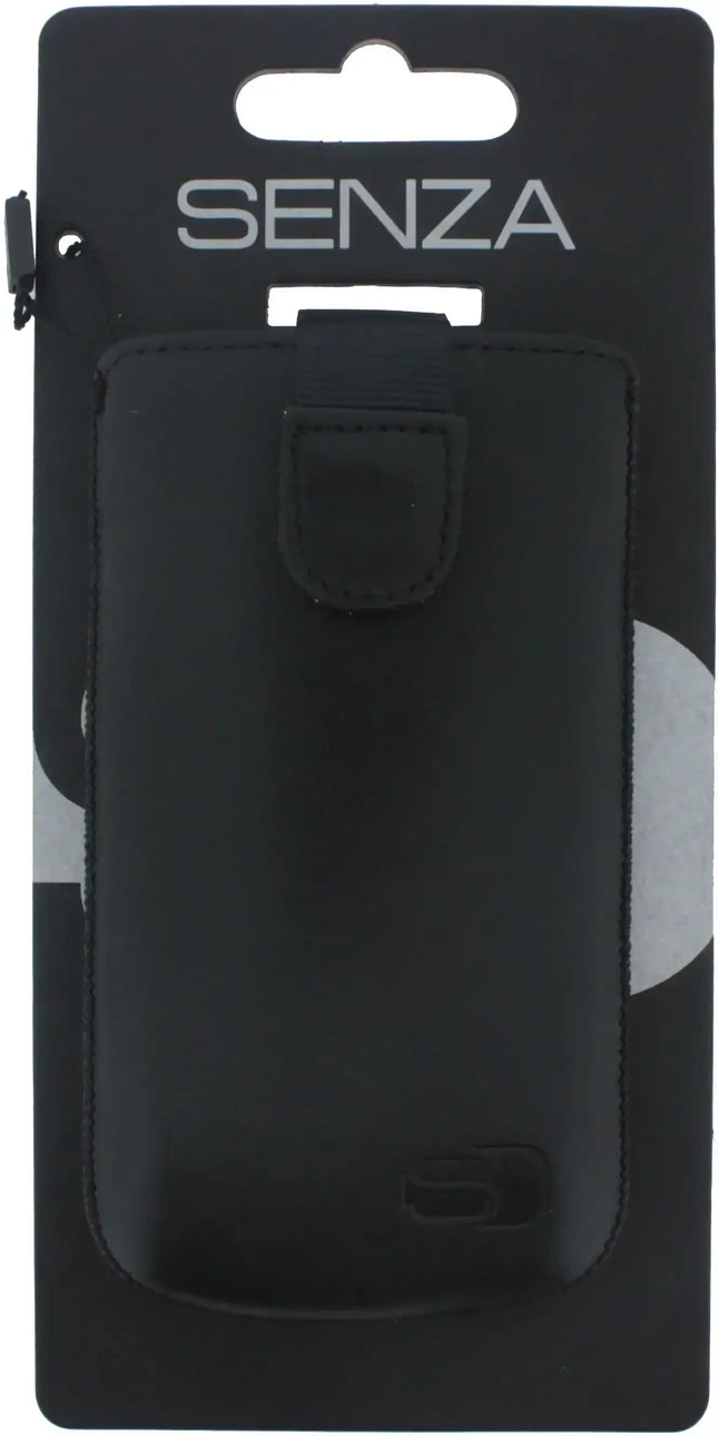 Senza Leather Slide Case Black Size L Senza