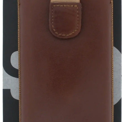Senza Leather Slide Case Cognac Size M Senza