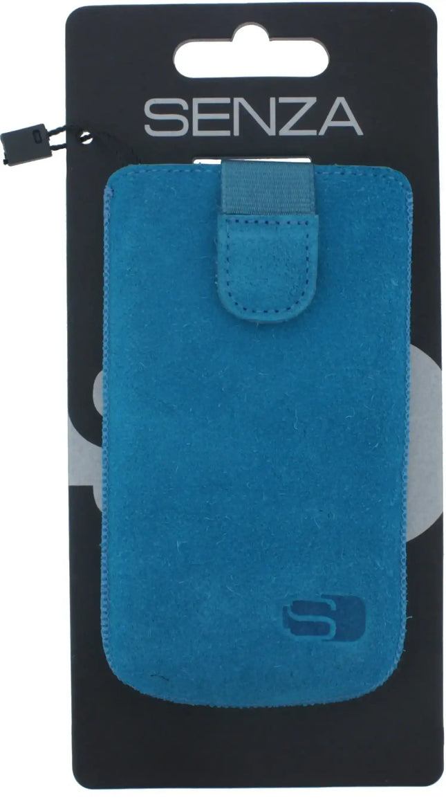 Senza Suede Slide Case Deep Turquoise Size M Senza