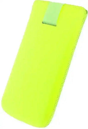 Senza Leather Slide Case Neon Yellow Size Xxl Senza
