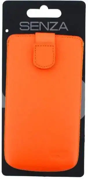 Senza Leather Slide Case Neon Orange Size Xxl Senza
