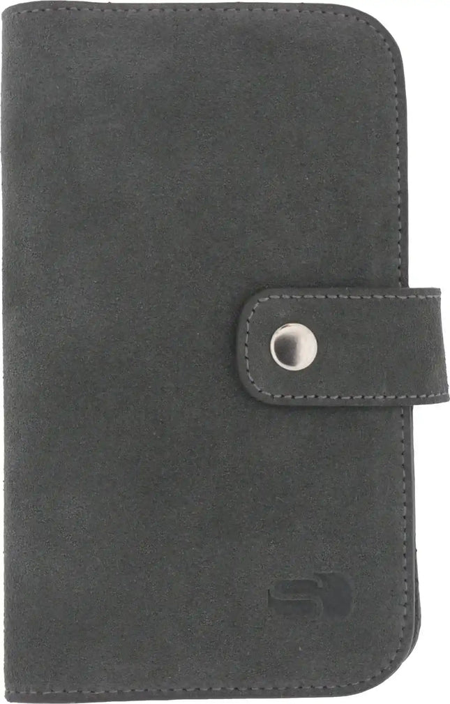 Senza Suede Wallet Slide Case Warm Grey Size Xxl Senza
