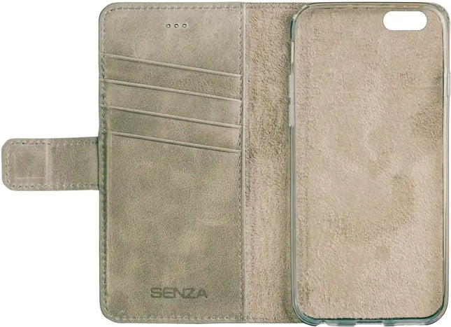 Senza Pure Leather Wallet Apple Iphone 6/6S Moss Green Senza