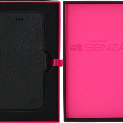 Senza Exquisite Leather Wallet Apple Iphone 6/6S Intense Black Senza