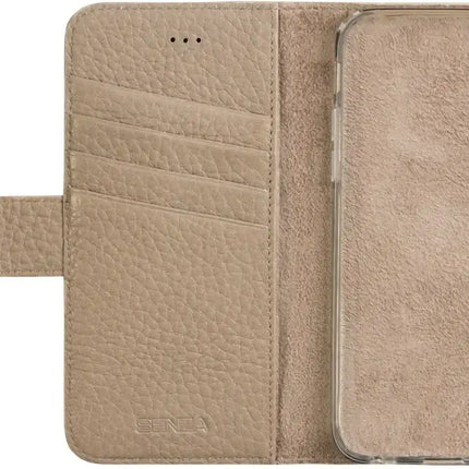 Senza Exquisite Leather Wallet Apple Iphone 6/6S Desert Taupe Senza