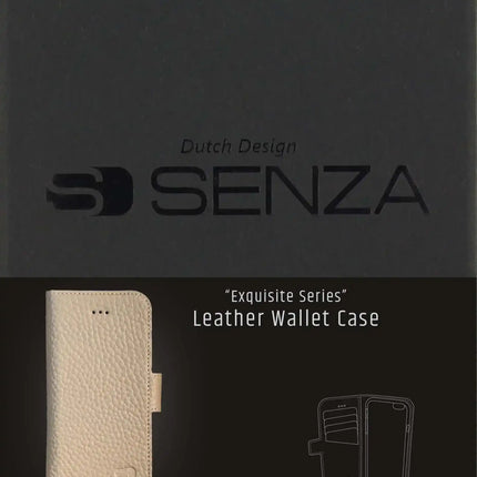 Senza Exquisite Leather Wallet Apple Iphone 6/6S Desert Taupe Senza