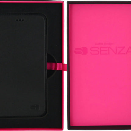 Senza Authentic Leather Booklet Apple Iphone 6/6S Pure Black Senza