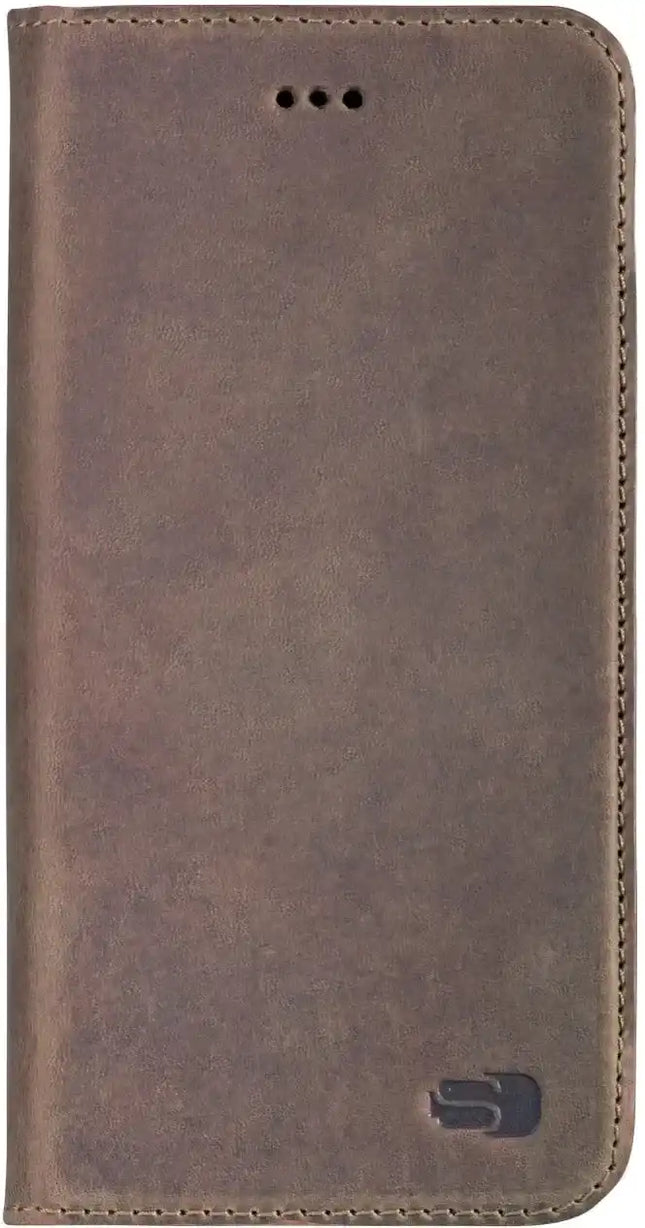 Senza Raw Leather Booklet Apple Iphone 6/6S Chestnut Brown Senza