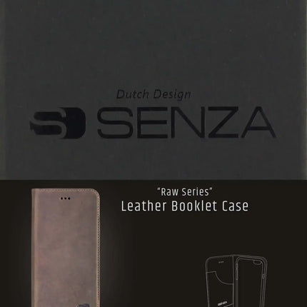 Senza Raw Leather Booklet Apple Iphone 6/6S Chestnut Brown Senza