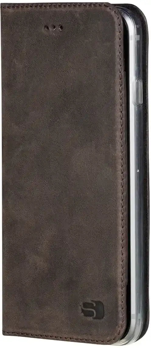 Senza Raw Leather Booklet Apple Iphone 6/6S Walnut Brown Senza