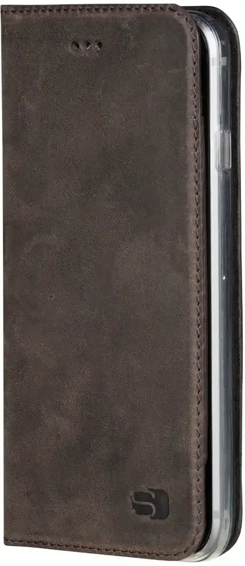 Senza Raw Leather Booklet Apple Iphone 7 Plus/8 Plus Walnut Brown Senza