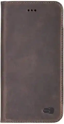 Senza Raw Leather Booklet Apple Iphone 7 Plus/8 Plus Walnut Brown Senza