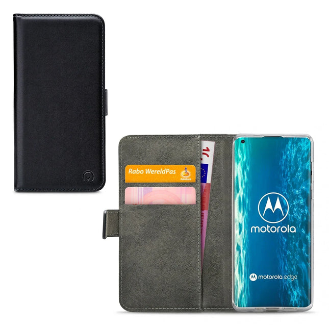 Mobilize Classic Gelly Wallet Book Case Motorola Edge Black Mobilize