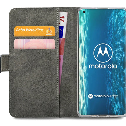 Mobilize Classic Gelly Wallet Book Case Motorola Edge Black Mobilize