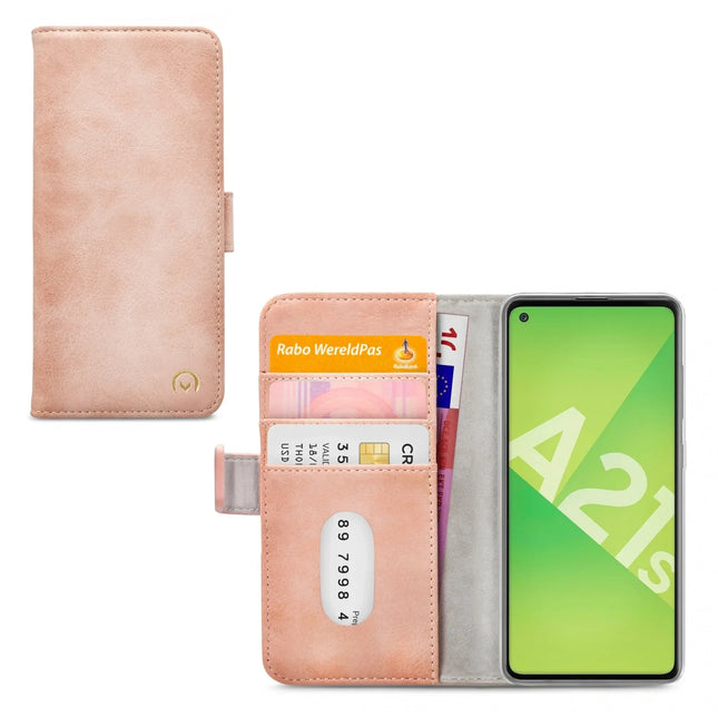 Mobilize Elite Gelly Wallet Book Case Samsung Galaxy A21S Soft Pink Mobilize